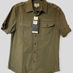 Scott James England Olive Utility Shirt Medium